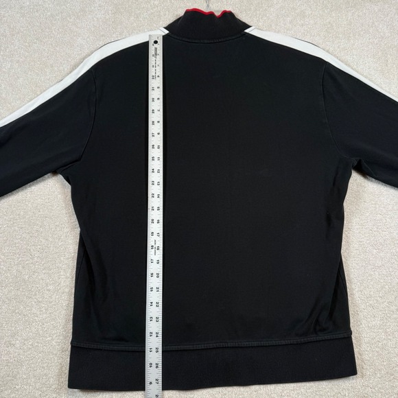 Polo Ralph Lauren Mens Full Zip Track Jacket Black White Red Accents Size Large - Picture 6 of 7